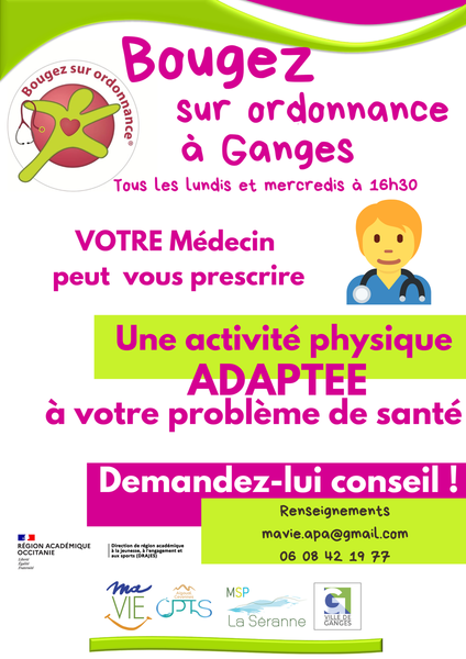 Bougez sur ordonnance !