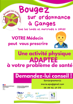 Bougez sur ordonnance !