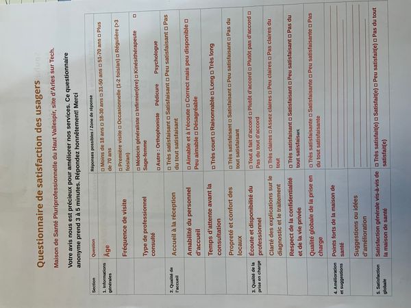 Questionnaire de Satisfaction